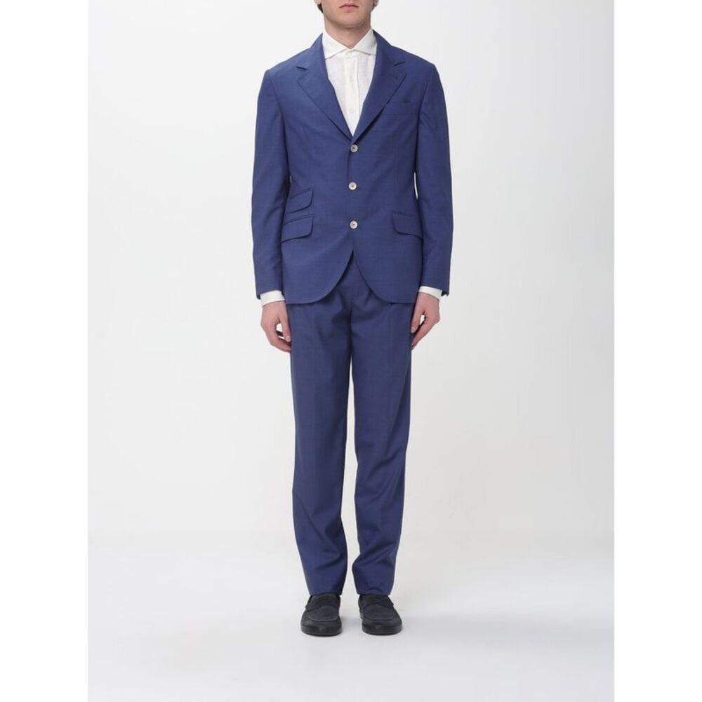 Brunello Cucinelli Suit Men Blue